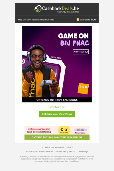 Game on bij FNAC!