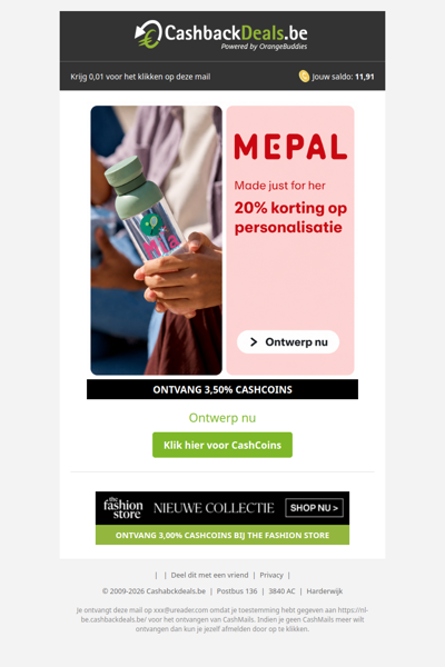 20% korting op personalisatie bij Mepal!