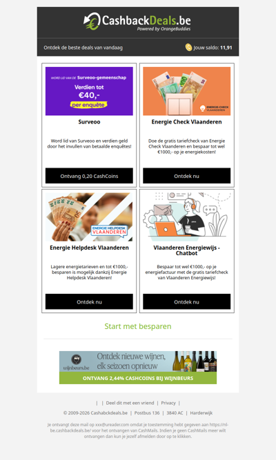 Ontdek deze deals en start met besparen!