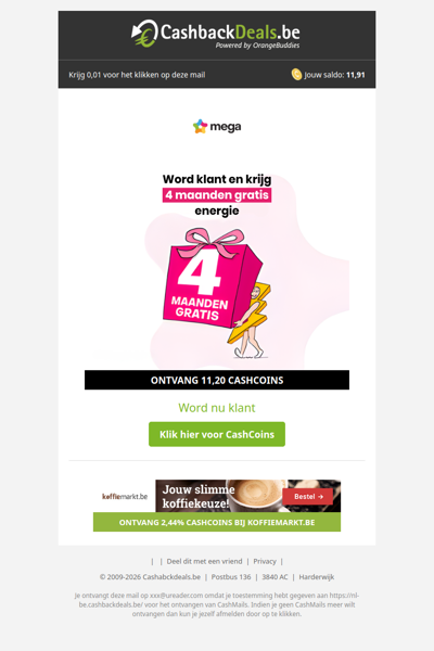 Krijg 4 maanden gratis energie