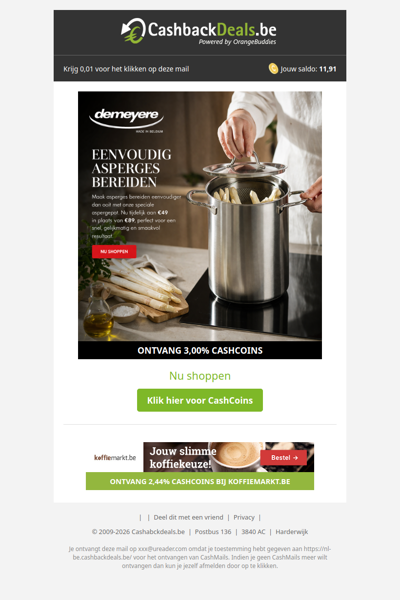 Eenvoudig asperges bereiden met 40 EUR korting!