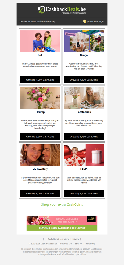 Verras jouw mama met deze geweldige Moederdag Deals!