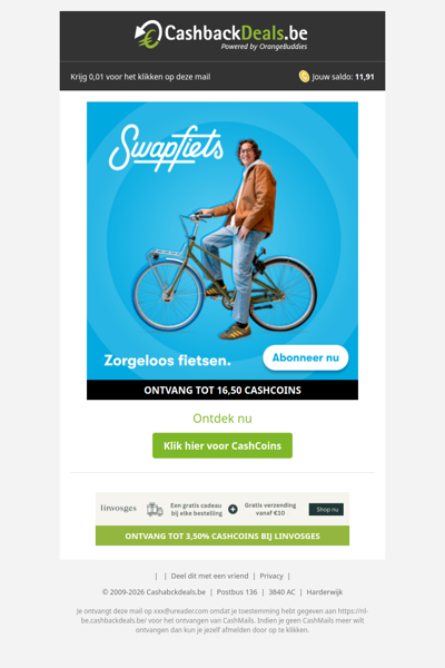 Abonneer je op zorgeloos fietsen!