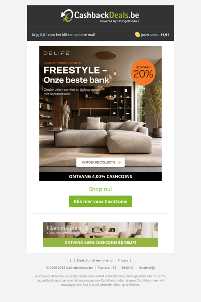 Bespaar 20% op de bestseller van DELIFE