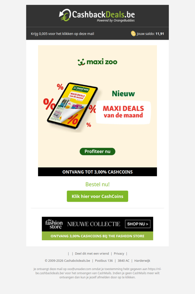 Profiteer nu van de Maxi Deals bij Maxi Zoo!