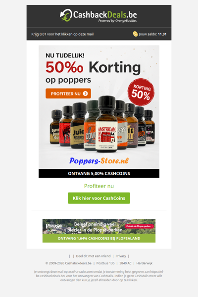 Ontvang tijdelijk 50% korting!