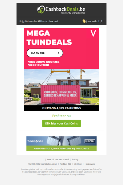 Mega tuindeals bij VoordeelVanger!