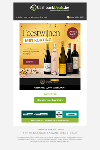 Feestwijnen met korting bij Wijnbeurs!