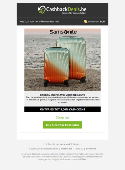 Lentecadeaus bij Samsonite: gratis personalisatie!
