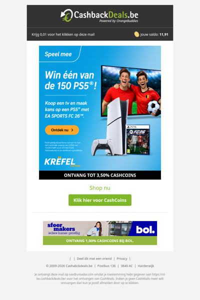 Koop een tv en maak kans op een PS5!
