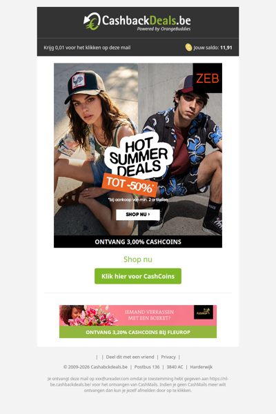 HOT Summer Deals: scoor nu tot -50%