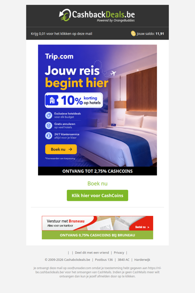 10% korting op hotels bij Trip.com!