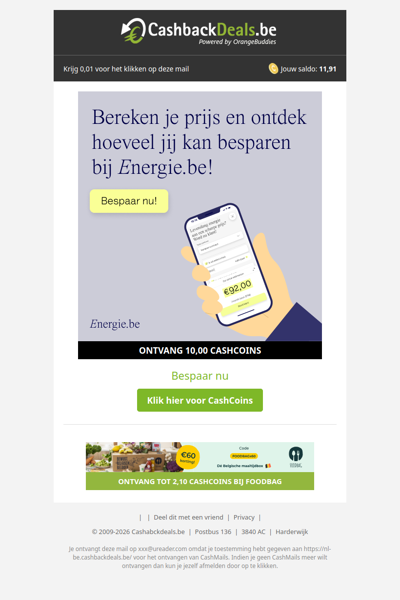 Ontdek hoeveel jij kan besparen bij Energie.be!