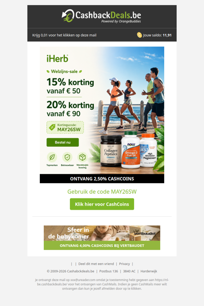 Welzijns-sale: ontvang tot 20% korting!