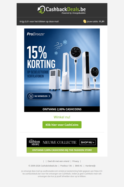 Nu winkelen: stijlvolle ventilatoren met 15% korting