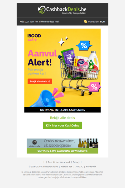 Aanvul Alert! Scoor nu de beste deals bij iBOOD