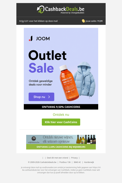 Shop slimme deals tijdens de Joom Outlet Sale