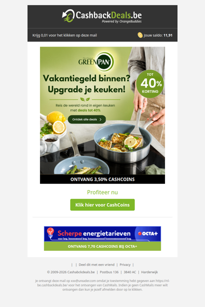 Vakantiegeld binnen? Deals tot 40% korting bij GreenPan