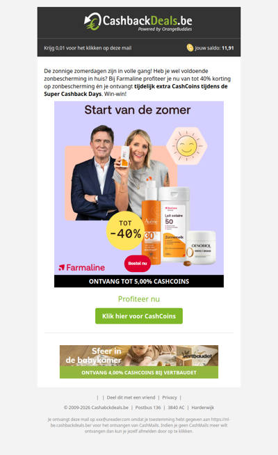Start van de zomer: tot -40% op zonbescherming!