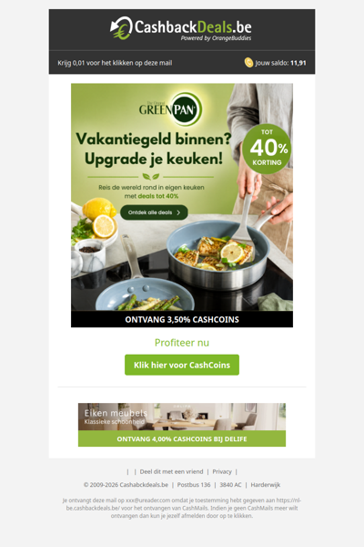 Vakantiegeld binnen? Deals tot 40% korting bij GreenPan