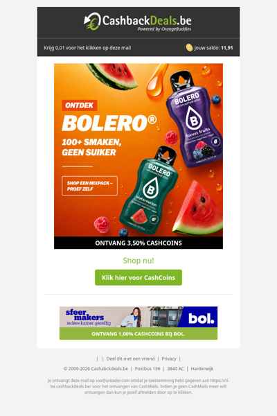 Proef de populairste Bolero smaken vandaag nog