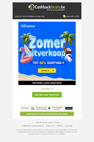Zomeruitverkoop bij AliExpress: tot 80% korting!