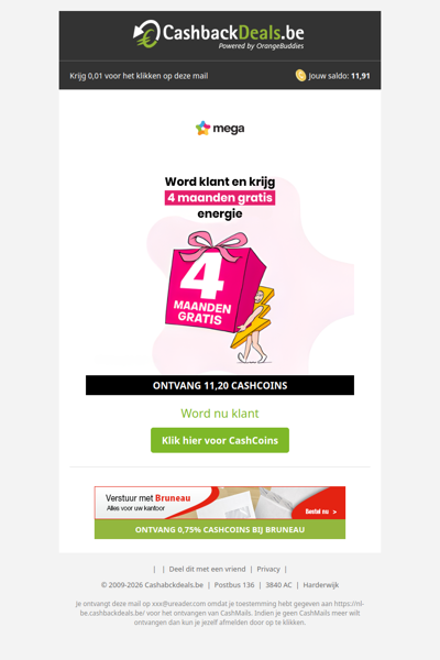 Krijg 4 maanden gratis energie