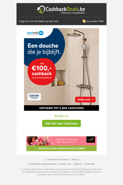 Jouw nieuwe douche begint bij Saniweb