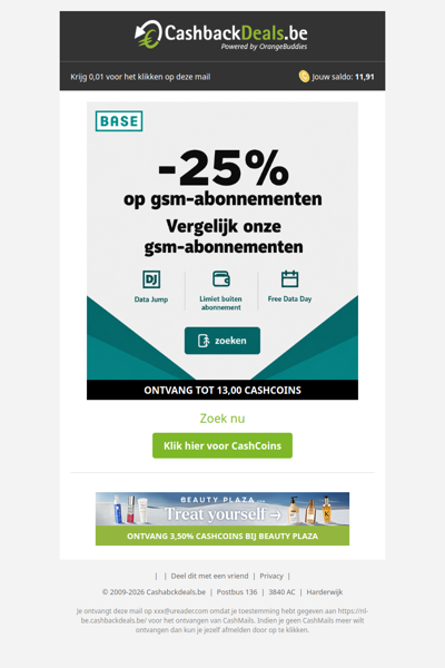 Scoor nu 25% korting op je abonnement
