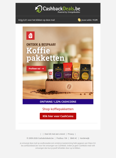 Ontdek premium koffiepakketten en bespaar direct