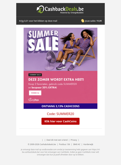 Summer Sale: Bespaar 20% extra!