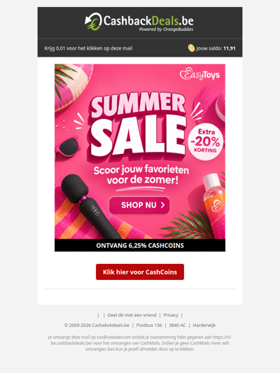 ☀️ Scoor jouw zomerfavorieten met 20% extra korting!