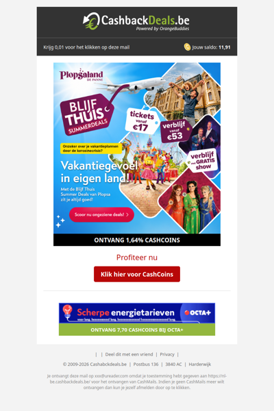Blijf thuis summerdeals bij Plopsaland De Panne!