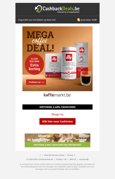 Mega coffee deal met extra korting!