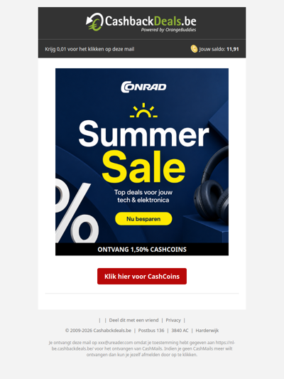 Summer Sale bij Conrad