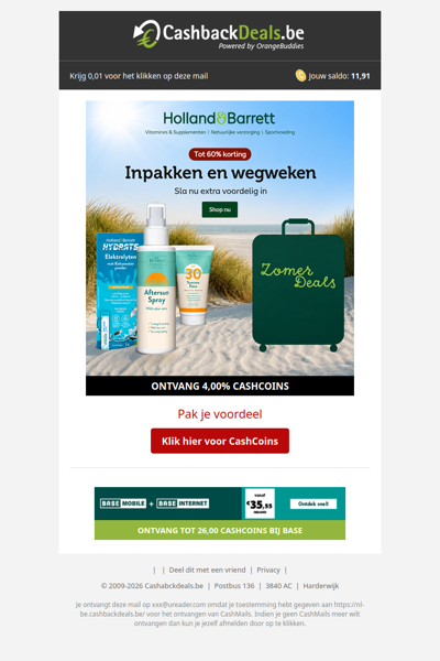 Tot 60% korting bij Holland & Barrett