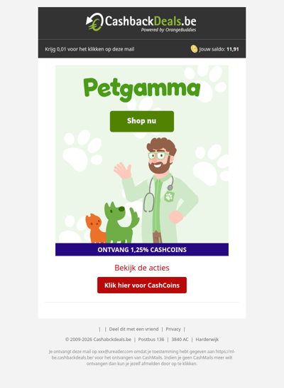 Ontdek de aanbiedingen van Petgamma