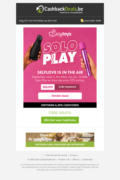 15% korting bij EasyToys