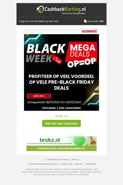 Bekijk deze PRE-Black friday deals! Op=op!