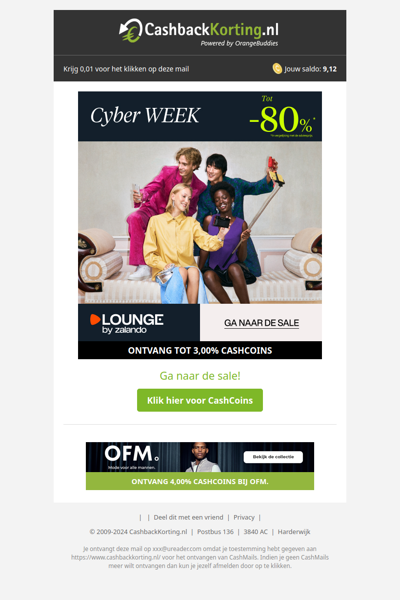 LOUNGE by Zalando Cyber week! Tot wel 80% korting!