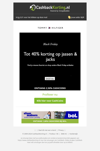 Tot 40% korting op jassen & jacks bij Tommy Hilfiger!