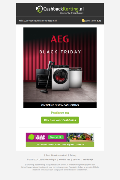 Black Friday kortingen bij AEG!