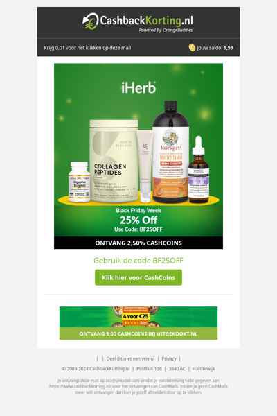 Black Friday week: 25% korting bij iHerb!