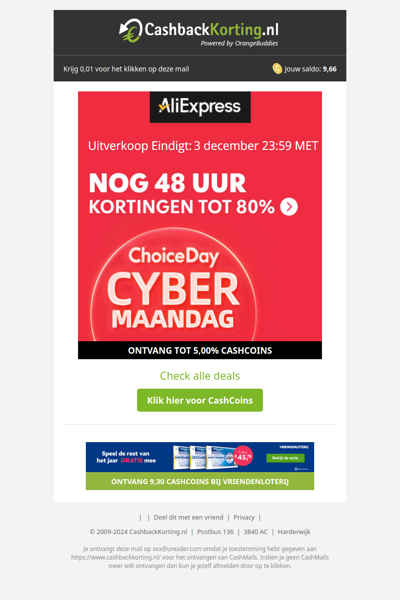 Cyber Monday - kortingen tot 80% bij AliExpress!