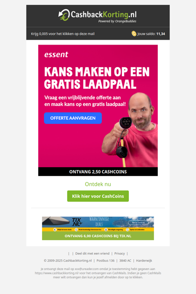 Kom in aanmerking voor een GRATIS laadpaal!