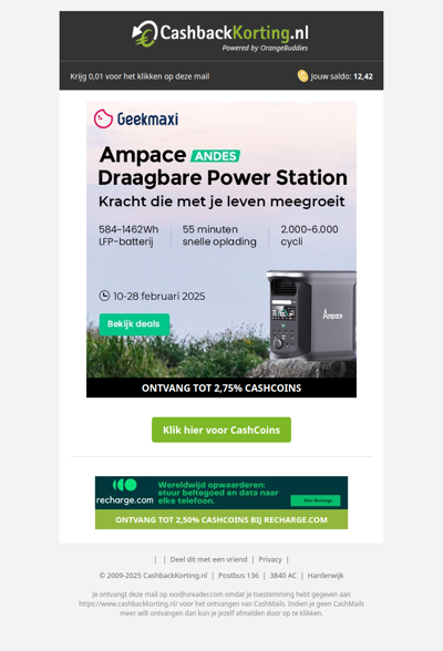 Bekijk de draagbare power station van Geekmaxi!