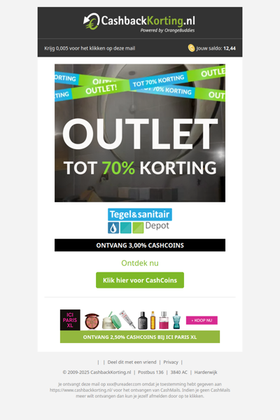 Tot wel 70% korting bij Tegeldepot