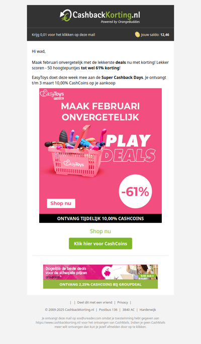 PlayDeals bij Easytoys tot 61% korting