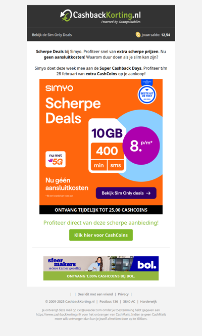 Scherpe deals bij Simyo!