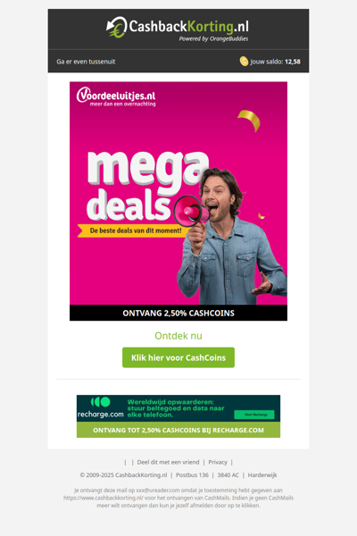 Mega Deals bij Voordeeluitjes!